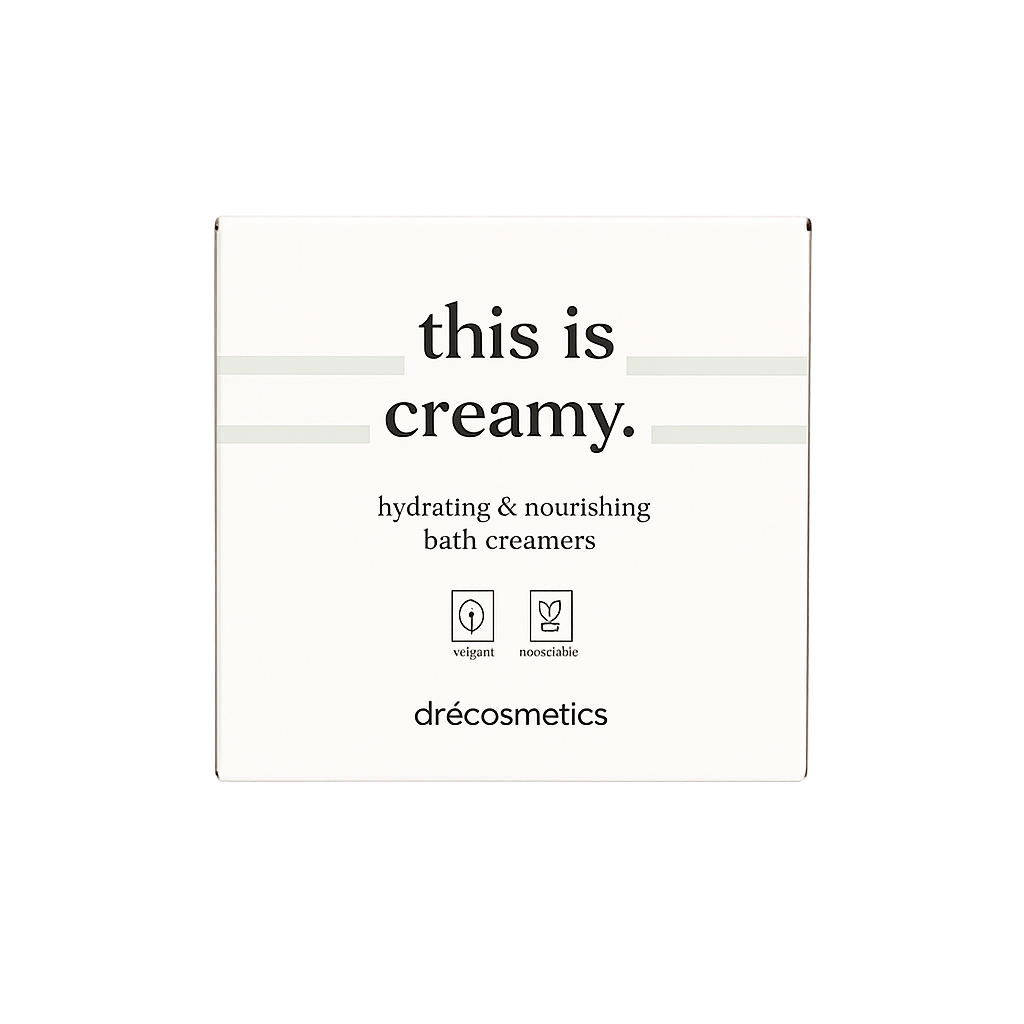 Bath Creamers (4 stuks) | Verzorgende Badmelk Bommen - Hydraterend & Vegan - This is Creamy.
