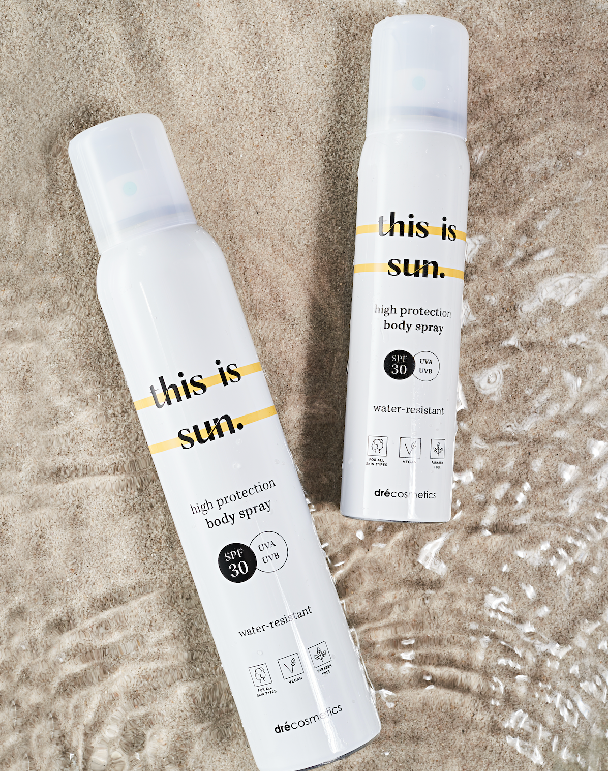 Zonnebrand Spray SPF30 - 100ml | Vegan - Gevoelige Huid - Waterbestendig - This is Sun.