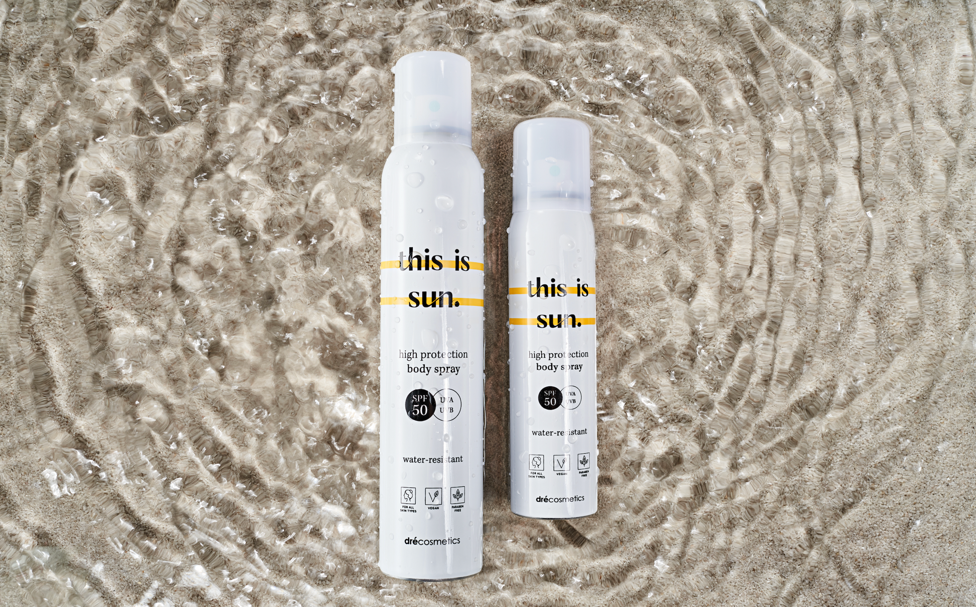 Zonnebrand Sport Spray SPF50 - 150ml | Invisible - Vegan - Waterbestendig - This is Sun.