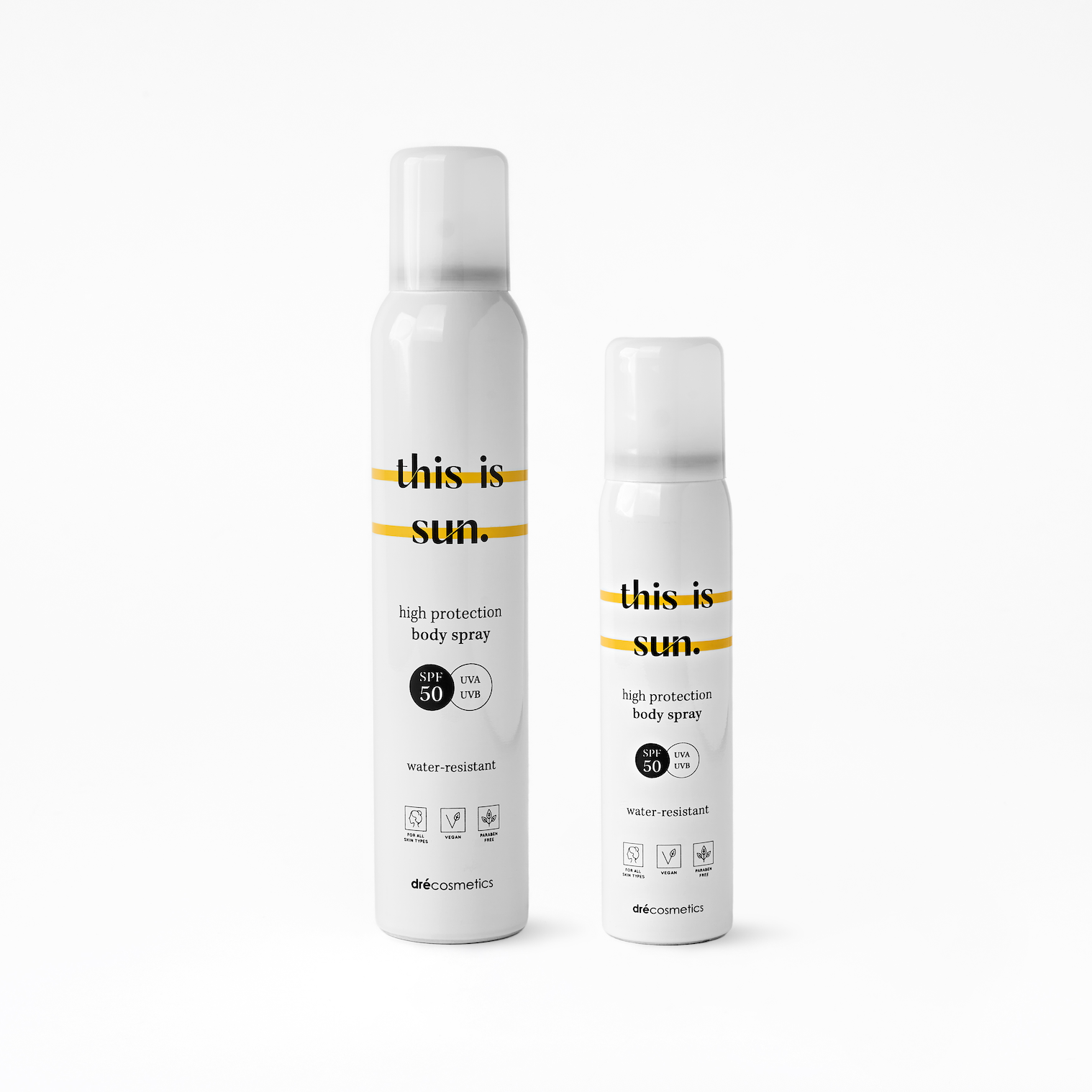 Zonnebrand Spray SPF50 - 200ml | Vegan - Gevoelige Huid - Waterbestendig - This is Sun.