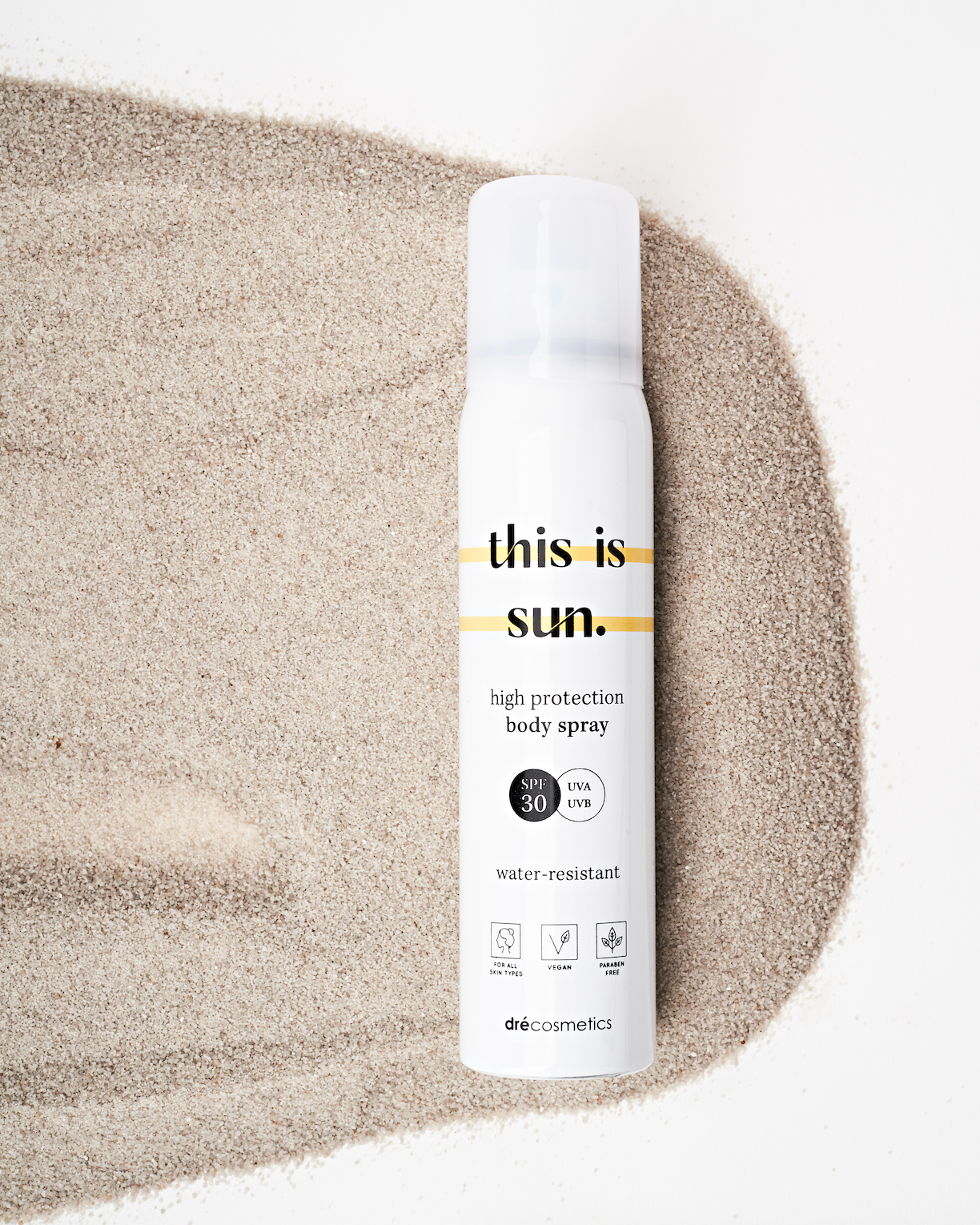 Zonnebrand Spray SPF30 - 150ml | Vegan - Gevoelige Huid - Waterbestendig - This is Sun.