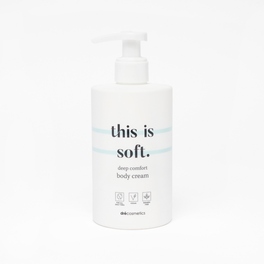 Body Cream 300ml | Hydraterende Lichaamscrème - Vegan - Gevoelige Huid - This is Soft.