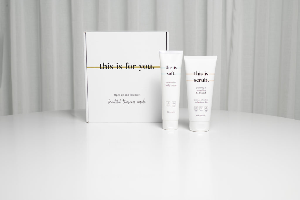 Cadeauset Douchegel 150ml + Body Cream 150ml | Luxe Verzorgingsset - Vegan - Gevoelige Huid - Wilou.