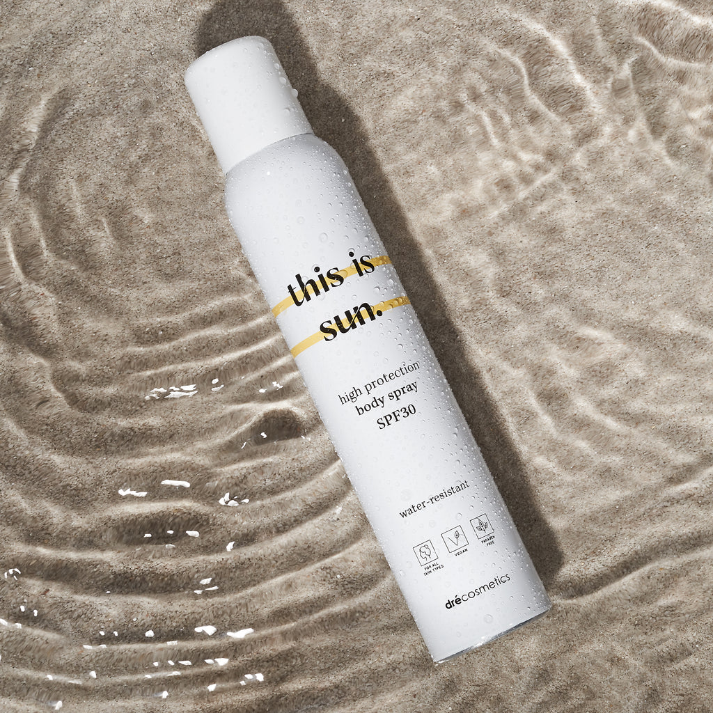Zonnebrand Spray SPF30 - 150ml | Vegan - Gevoelige Huid - Waterbestendig - This is Sun.
